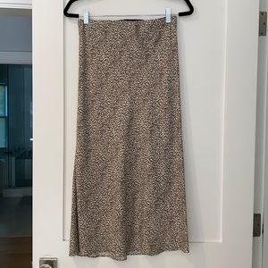 Jenni Kayne leopard print slip skirt size xs